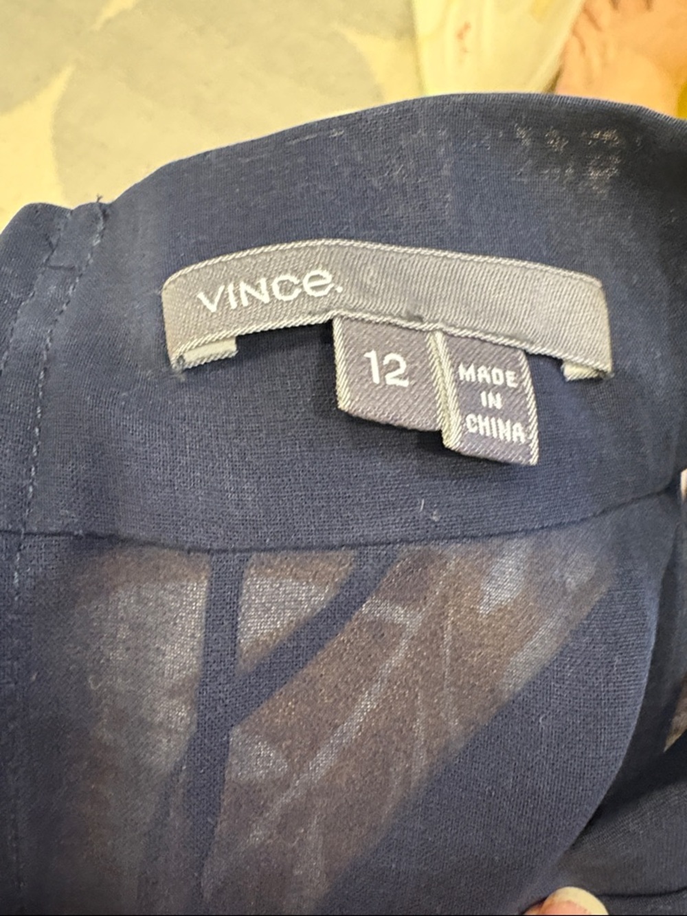 Vince Navy Ruffled Halter - Picture 4 of 4